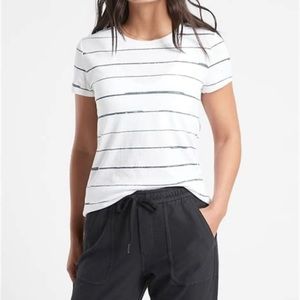 Athleta Organic Daily Striped Tee, brand new with tags